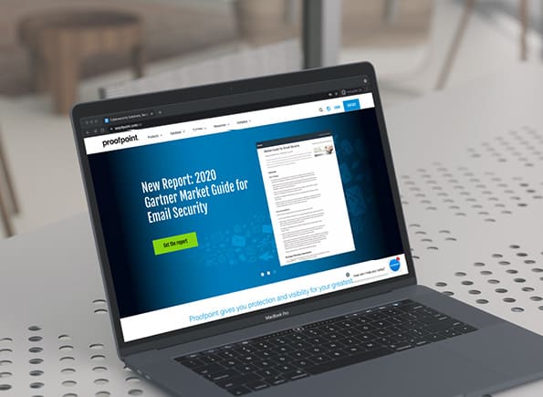 proofpoint website on a computer screen
