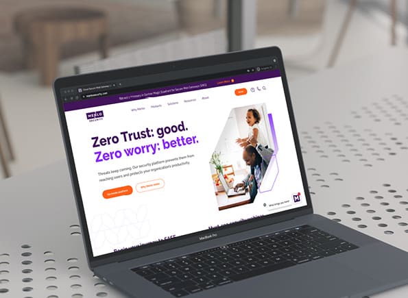 Menlo website on a computer