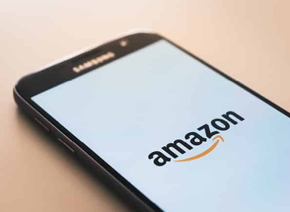 amazon app on a phone screen