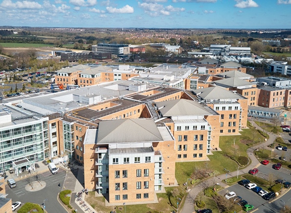 NNUH aerial shot 2