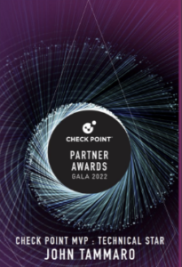 Check Point MVP: Technical Star Award - John Tammaro